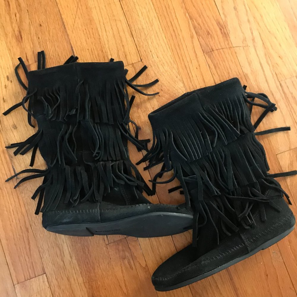 Minnetonka 3-Layer Fringe Boots - image 4